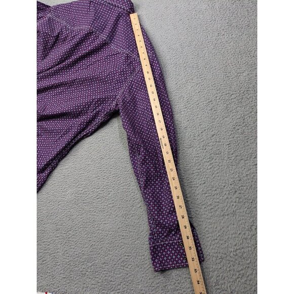 Cinch Modern Fit Shirt Mens Large Pearl Snap Cowboy Western Rodeo Geometric - Picture 7 of 11